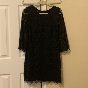 Black lace dress